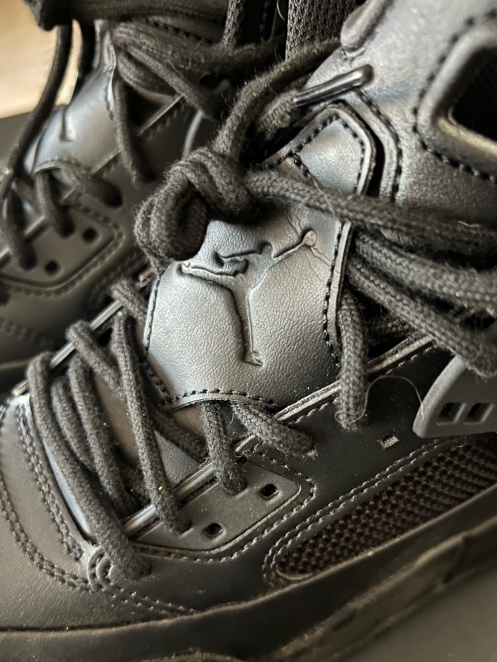 Black high top Air Jordans - Picture 3 of 8